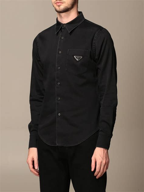 prada shirts for men free shipping|prada cettire men's shirt.